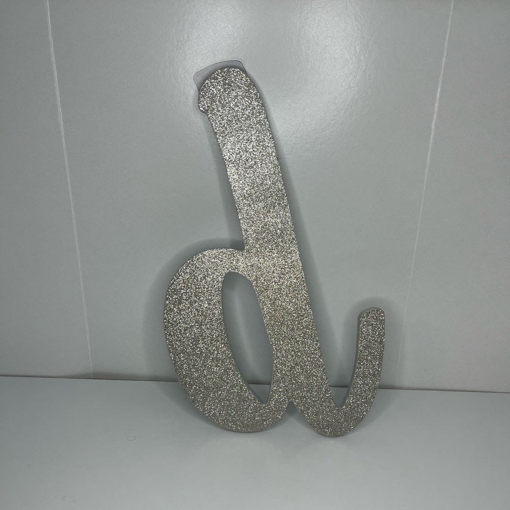 Glitter Letter D